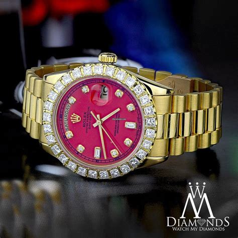 red face gold rolex